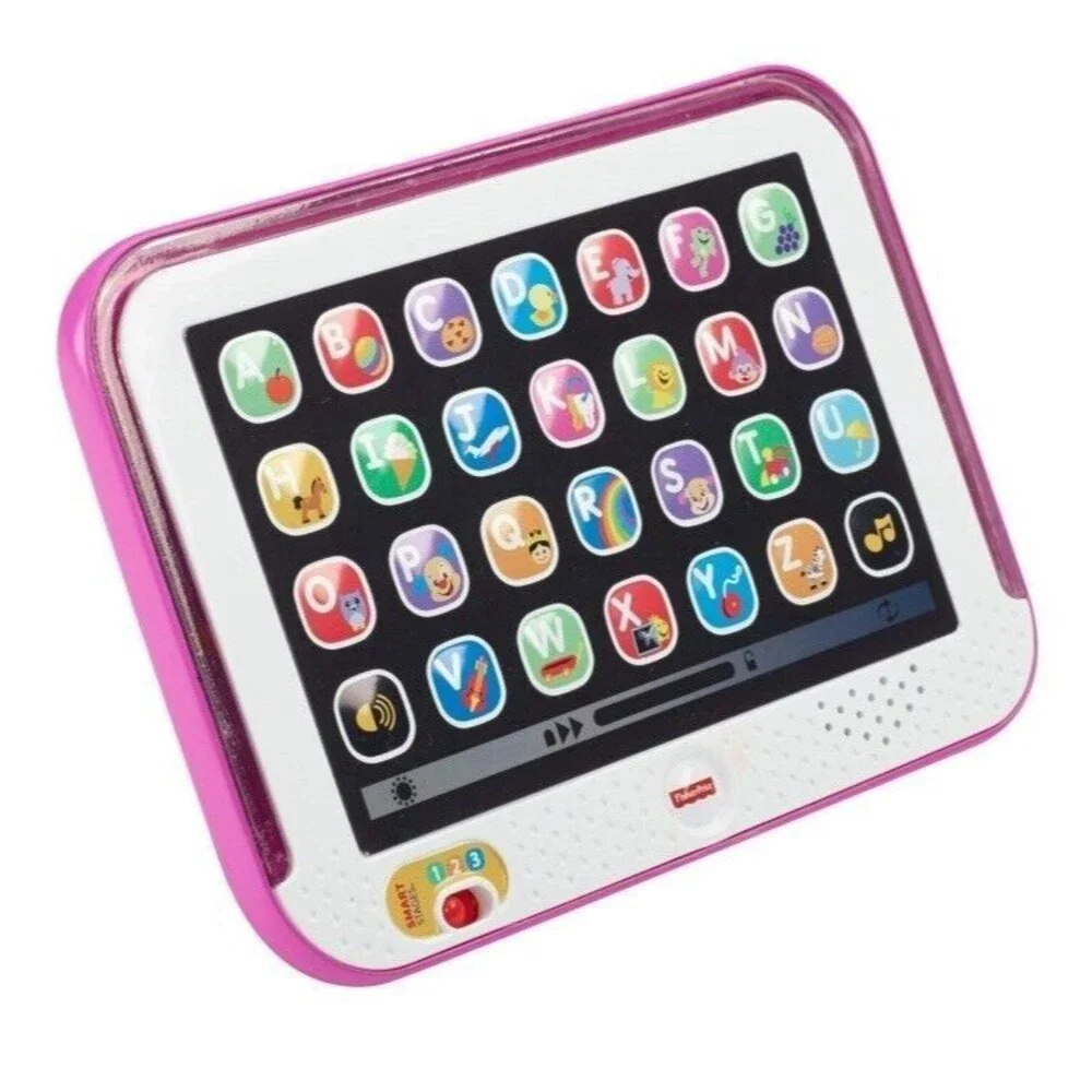Fisher-Price Laugh & Learn Smart Stages Tablet Computer 12-36 Months EUC Pink